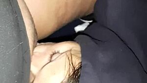 first lured my neighbor with flowers, then fucked her mouth hard for wild orgasm