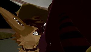 Rough quickie with plushy and femboy friend 😏