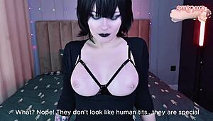 naughty vampire mavis dracula craves more cum after tasting yours