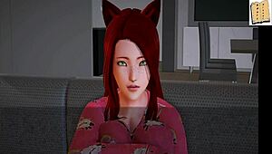 My New Family 75: Redhead Milf's Big Tits And Ass In Bold Action.