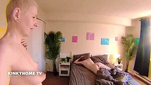 Early morning handjob turns kinky with rimjob for husband