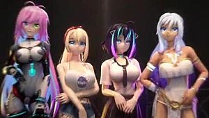 Elfie Love gives POV BLOWJOB in 3D VRChat.