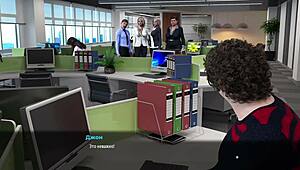 Blonde In Threesome Pussy Action