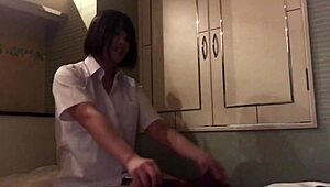 Big Tits Japanese Teen Gives Sloppy Student Blowjob