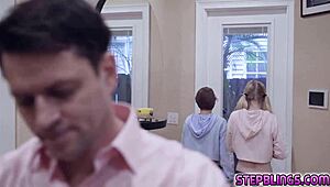Stepsiblings INVITE Daddy To FUCK