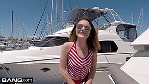 Bisex Teen Rosalyn Sphinx, Ready to Ride Hard on This Boat?