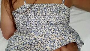 Pov stepsister removes condom and begs for hard fuck in her tight pussy