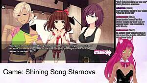 vtuber lewdneko plays shining song starnova mariya route in wild hentai game