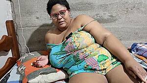 Grande Carga de Cum na Cara de Minha Madrasta!