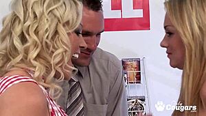 Holy Hell, British Cougars Cindy Behr and Paige Ashley Nail the Market Manager!