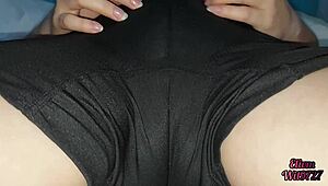 Desi stepdaughter shows cute big pussy while alone