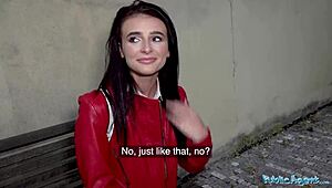 Rip my nylons and fuck my pussy hard outside