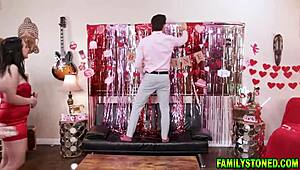 hey stepdad, can you take my friend madison's virginity with me?