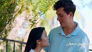 lulu chu sneaks boyfriend in for quiet fuck with petite tits