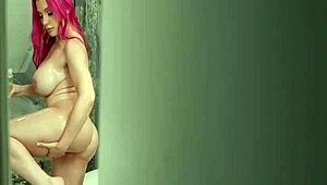 big tit round ass lily lou spying on big cock for blowjob