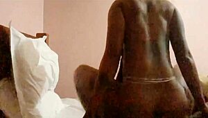 Sexy ebony step mom riding big black cock. Preview of intense quickie action.