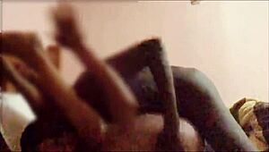 Sexy ebony step mom riding big black cock. Preview of intense quickie action.