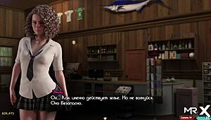 Redhead intensely riding cowgirl on huge cock in Treasure of Nadia