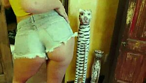 Spicy Latina Teen 18+ Masseuse Oiled Up and Fucked Hard in Shower