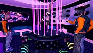 Getting a private dance from busty stripper who gives sloppy blowjob then anal stretch and cum inside 😏