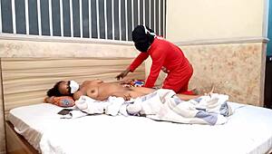 She Came Back From Work And Was Fucked By An Arm Rubber