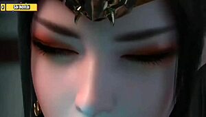 Wow, Medusa queen in 3D hentai getting her ass fucked by a monster cock.