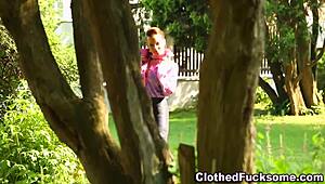 Wow! Classy babe drenched in jizz after wild session!