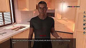 alex is shaking his hard dick while watching his landlady's nude yoga poses.