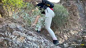 Amateur couple surprises with intense anal sex on Valentine's Day in POV