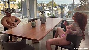 Does zoe grey deepthroat that monster cock with her huge tits bouncing?