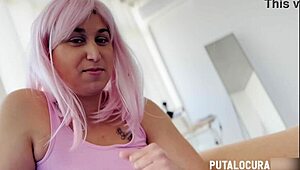 Putalocura - Busty Spanish Ana Milka Swallows Cum in Dirty Doggy Ride with Torbe