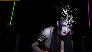 Wow, Medusa queen in 3D hentai getting her ass fucked by a monster cock.