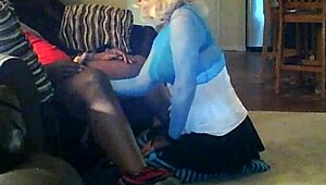 Tiffany sucks massive 55-inch BBC in raw POV action