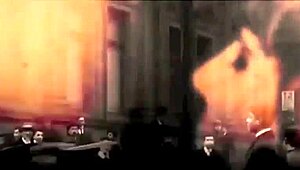 Vintage Steam Age Threesome With Retro Group Action.