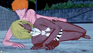 Nel, Nelliel, Tier Harribel And Ichigo Intense Sex In Bleach Hentai!