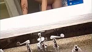 I fucked the tiny petite freshman i met at the town club in the hotel bathroom