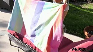 Mofozo Com - Stunning Brunette DRILLED By Creepy Pool Worker!