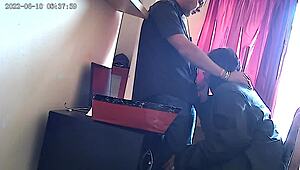 Office blowjob turns into outdoor creampie with boss