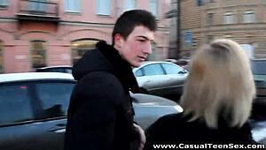 cold outside but hot inside with casual teen sex, shirley harris moans.