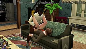 gay threesome with black monster cocks in assfucking hentai