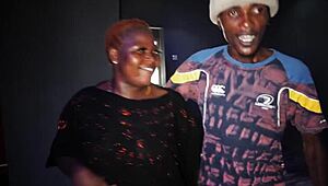 Black Wife Blows Big Cock, Gets Ass Fucked by Old Friend