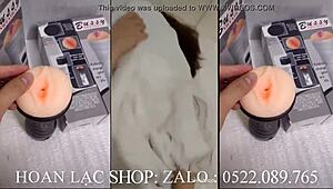 Vietnamese girl bent over in doggystyle, intriguing invitation