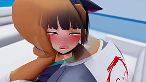 探索Kazusa的3D动漫色情世界