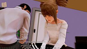 playing harem hotel 73 with anime girls in the hotel