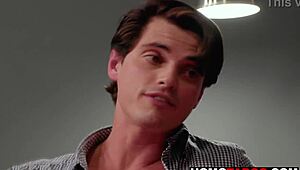 Horny Step Brothers Masturbating To Gay Porn Then Fucking Each Other!