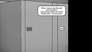 Hot Cheating Milf Janitor Teaches Shy Boy Sex In Public Washroom