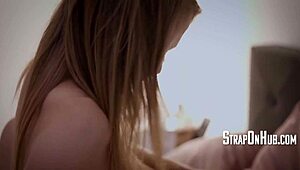 Boob Envy Stepmom Fucks with Strapon in Taboo Play