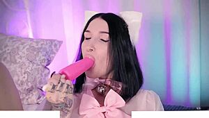 candy girl takes all holes, double penetration madness!