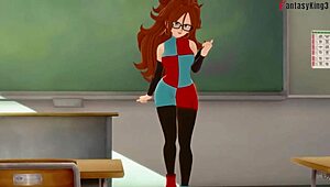 dragon ball zex 2 android 18 are very horny and androdid 21 trailer watch this and others 1 hr espisodes on sheer or ptrn fantasyking3