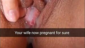 my cheating wife gets multiple creampies in her tight pussy